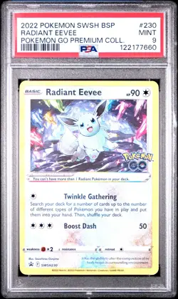 Radiant Eevee #230 2022 Pokemon Swsh Black Star Promo PSA 9 250001 - Image 1