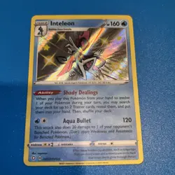 Inteleon - SV027/SV122 - Pokemon Shining Fates Sword Shield Shiny Rare Card NM - Image 1