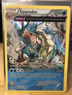 Pokemon Gyarados Full Art Holo Card 21/98 XY Ancient Origins 2015 NM Near Mint - Image 3
