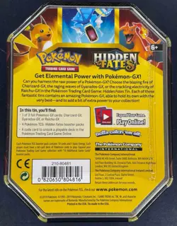 POKEMON TCG S&M HIDDEN FATES TIN CHARIZARD GX FACTORY SEALED MINT - Image 3