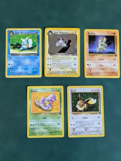 Pokemon Card Lot. Team Rocket Dark Magneton, Dark Wartortle - Image 1