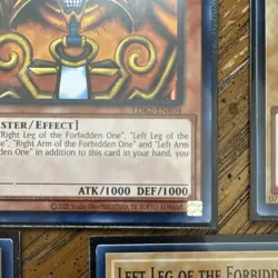Konami Yu-Gi-Oh! TCG LDK2 Exodia 1st Edition English 5-Card Set w/ Gift - Image 4