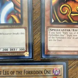 Konami Yu-Gi-Oh! TCG LDK2 Exodia 1st Edition English 5-Card Set w/ Gift - Image 5