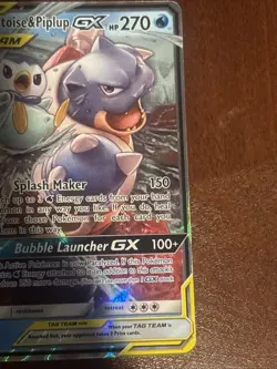 Pokemon TCG Blastoise & Piplup GX Tag Team Ultra Rare Card 38/236 NM - Image 3