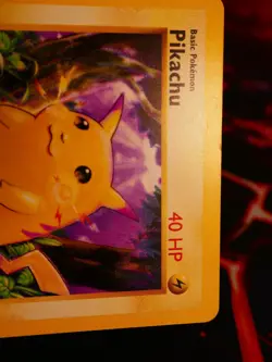 LP/MP(CD Promo)Pokemon PIKACHU Card BASE 58/102 Shadowless Yellow Cheek Glossy#1 - Image 4