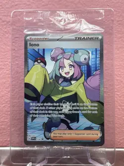 Iono 124 Pokemon TCG SV: Scarlet & Violet SVP - Black Star Promo Cards Sealed NM - Image 1