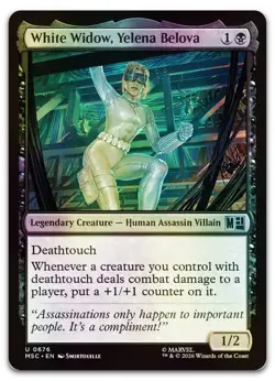 White Widow, Yelena Belova #676 (Foil) NM Commander: Marvel Super Heroes - Image 1