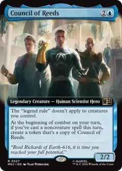 MTG Commander Marvel Super Heroes MSC Council of Reeds 0327 Extended - Image 1