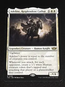 MTG Commander: Tarkir: Dragonstorm Adeline, Resplendent Cathar 0108 Rare - Image 1