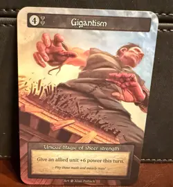 Sorcery: Contested Realm Gigantism Unique Magic Non-Foil Beta - Image 1