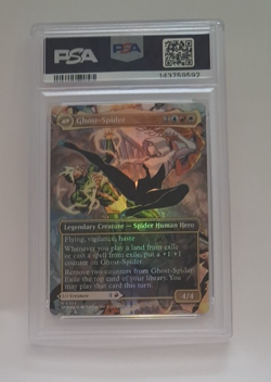 PSA 10 Gem Mint Gwen Stacy Borderless FOIL Spiderman Magic the Gathering MTG 202 - Image 3