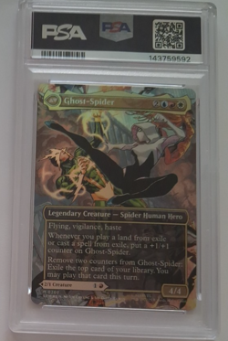 PSA 10 Gem Mint Gwen Stacy Borderless FOIL Spiderman Magic the Gathering MTG 202 - Image 4