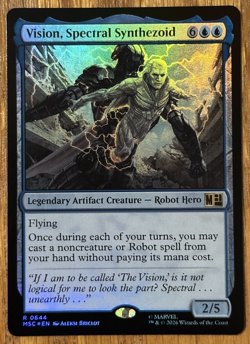 MTG Marvel Super Heroes Eternal Legal, Vision, Spectal Synthezoid - Foil - Image 1