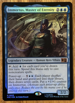 MTG Marvel Super Heroes Eternal Legal, Immortus, Master of Eternity - Foil - Image 1