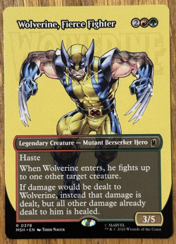 MTG Marvel Super Heroes, Wolverine, Fierce Fighter- Borderless - Image 1