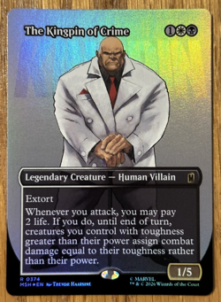 MTG Marvel Super Heroes, The Kingpin of crime 0374 - Borderless Foil - Image 1