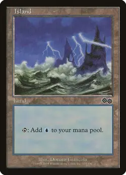 Island (335) (LP) - Urza's Saga (USG) - Image 1