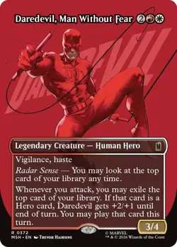 (Preorder) Daredevil, Man Without Fear (Borderless) (0372) - 372 - Marvel Sup... - Image 1