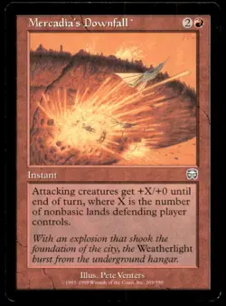 Mercadia's Downfall LP Light Play Mercadian Masques MTG [7101] - Image 1