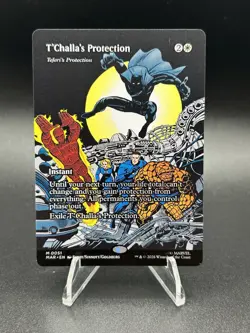 MTG T'Challa's Protection - Teferi's Protection (Borderless) Marvel Universe MAR - Image 1