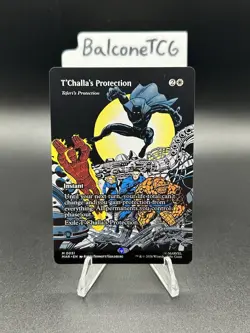MTG T'Challa's Protection - Teferi's Protection (Borderless) Marvel Universe MAR - Image 2
