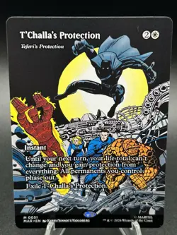 MTG T'Challa's Protection - Teferi's Protection (Borderless) Marvel Universe MAR - Image 3