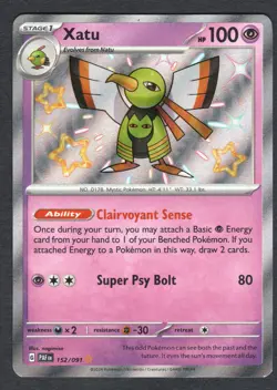 Pokemon Xatu SV: Paldean Fates #152/091 NM - Image 1