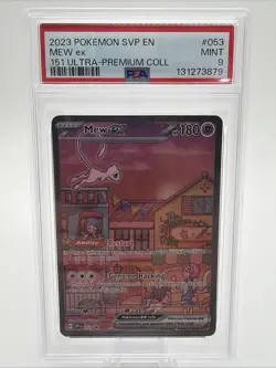 2023 POKEMON SVP EN-SV BLACK STAR PROMO #053 MEW EX 151 ULTRA-PREMIUM COLL PSA 9 - Image 1