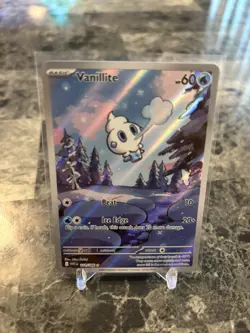 Pokemon TCG White Flare Vanillite Illustration Card 111/086 - Image 1