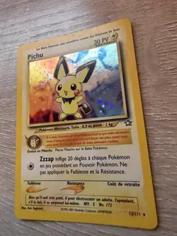 Pokemon TCG Pichu 12/111 Neo Genesis Holo French NM/ VLP SWIRL! - Image 3