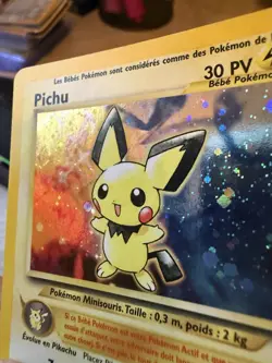 Pokemon TCG Pichu 12/111 Neo Genesis Holo French NM/ VLP SWIRL! - Image 4