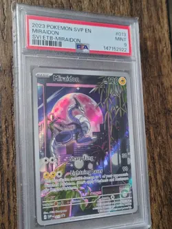 PSA 9 MINT 2023 POKEMON SVP EN MIRAIDON #013 SV1 ETB-MIRAIDON - Image 3
