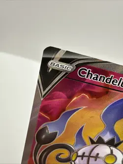 Chandelure V (Full Art) Ultra Rare SWSH08: Fusion Strike 247/264 NM Pokemon TCG - Image 2