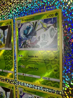 Pokemon TCG Burning Shadows Reverse Holo: 15/147 Araquanid; 14/147 Dewpider - Image 3