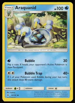 Araquanid 33/131 Uncommon Forbidden Light Pokemon Near Mint - Image 1