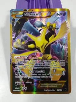2016 Alakazam EX 125/124 Secret Rare Fates Collide, Full Art Holo, LP-NM! - Image 1