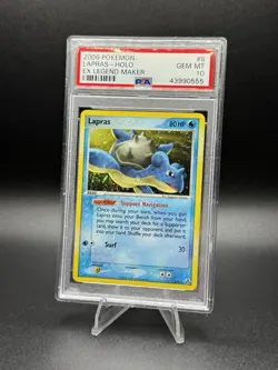 Pokemon Lapras EX Legend Maker Holo Rare #8 PSA 10 Gem Mint - Image 1