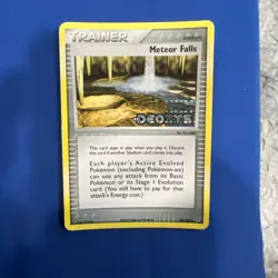 Meteor Falls Reverse Holo Uncommon Trainer - 89/107 EX Deoxys Pokemon - Image 1