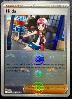 Pokemon SV White Flare Hilda (Pokeball Pattern) 084/086 Uncommon Holo - Image 1