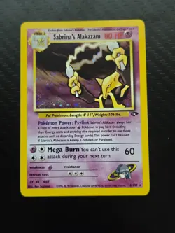 Pokemon TCG * Sabrina's Alakazam * 16/132 Gym Challenge Holo * with SWIRL - Image 1