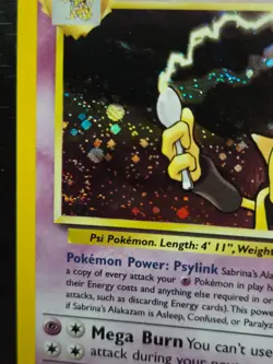 Pokemon TCG * Sabrina's Alakazam * 16/132 Gym Challenge Holo * with SWIRL - Image 2