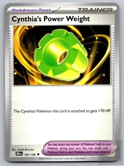 Cynthia's Power Weight 162/182 Uncommon Destined Rivals Pokemon Near Mint - Image 1