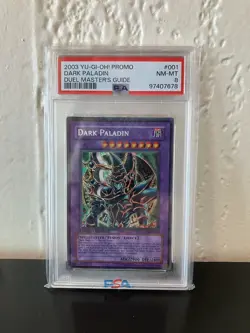 YUGIOH Dark Paladin DMG-001 Secret Rare PSA 8 - Image 1