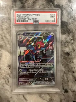 Porygon-Z 214/182 SV04: Paradox Rift Pokemon Tcg PSA 9 - Image 1