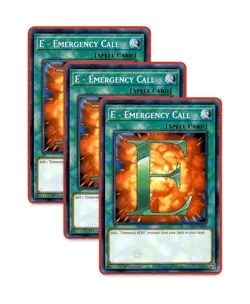 Yugioh! E - Emergency Call LDS3-EN108 (Common) 1st Ed 3x "HERO Support" - Image 1