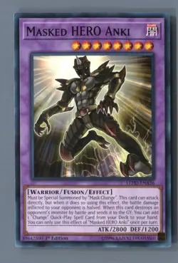 Masked HERO Anki LEHD-ENA36 Legendary Hero Decks Yu-Gi-Oh LP - Image 1