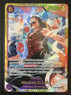 • Monkey.D.Luffy • EB02-061 SEC Premium Booster Holo Foil One Piece TCG NM - Image 1