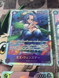 One Piece TCG JP And English SR Lot5,Boa Hancock, Jewelry Bonney, Ms.Wednesday - Image 2