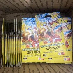 LOT OF 30 ONE PIECE OP-15 ADVENTURE ON KAMI'S ISLAND SLEEVED BOOSTER PACKS - Image 1