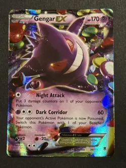 Gengar EX 34/119 Pokemon XY Phantom Forces Holo Rare Full Art English - Image 1
